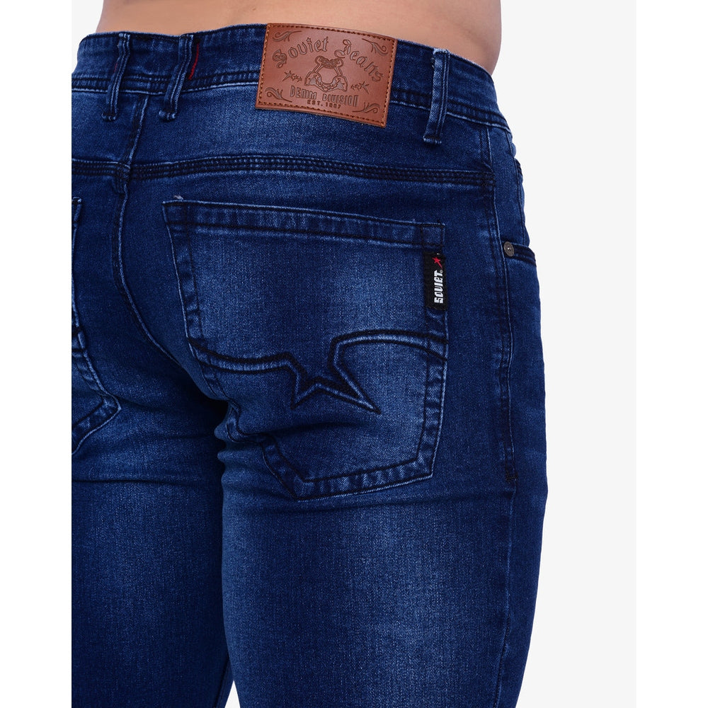 Soviet Mens Trooper #4 Skinny Leg Jeans In Indigo