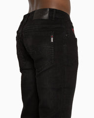 Soviet Mens Trooper #12 Straight Leg Jeans In Black