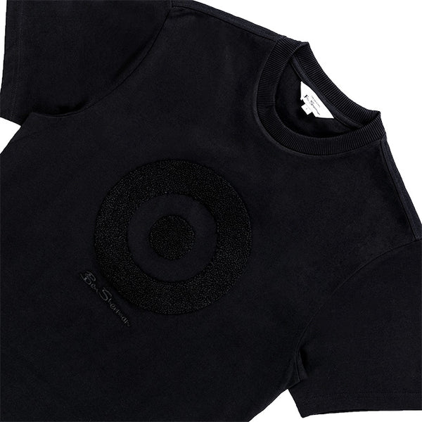 Ben Sherman Target Towelling T-Shirt Black