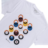 Ben Sherman Mens Target Shadow T-Shirt In White