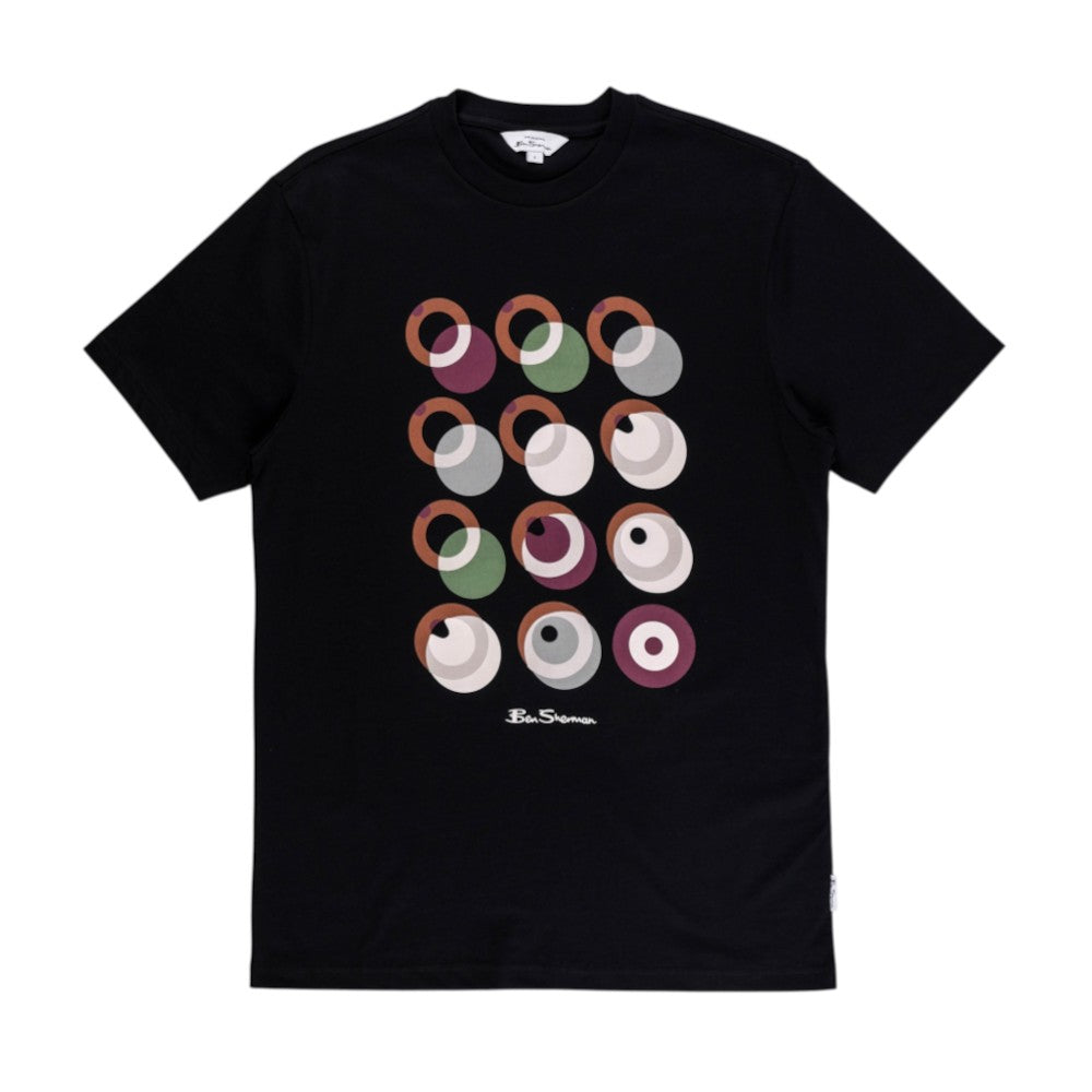 Ben Sherman Mens Target Shadow T-Shirt In Black