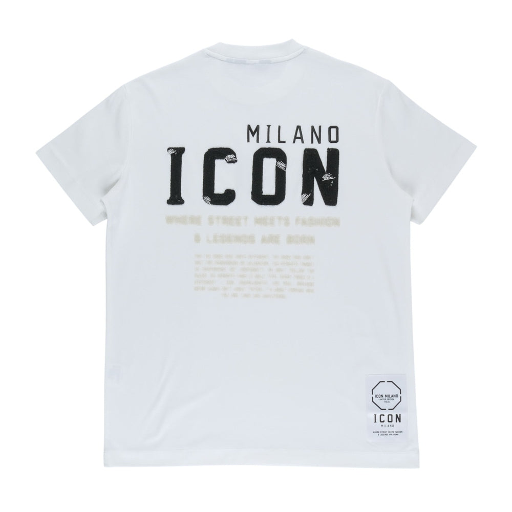 Icon Milano Mens Paola T-Shirt In White