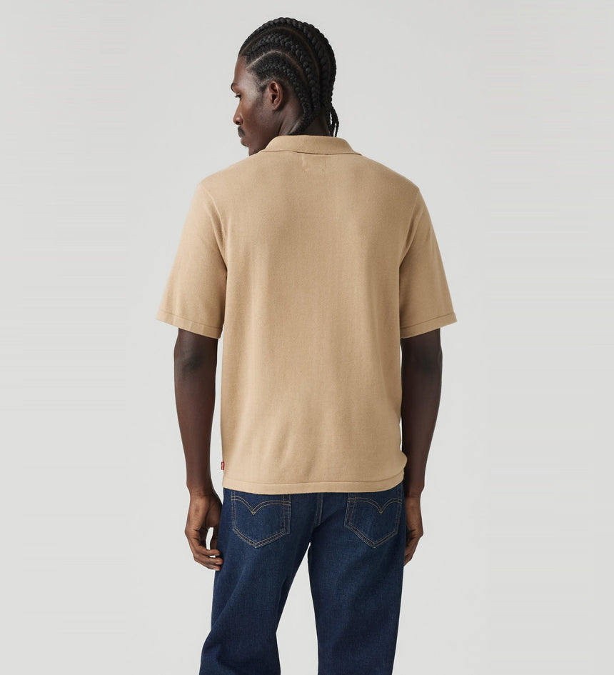 Levis Mens Knit Golfer In Chino