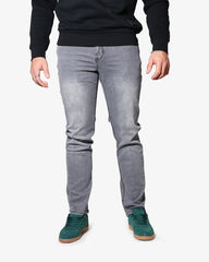 Soviet Mens Terminator #12 Straight Leg Jeans In Grey