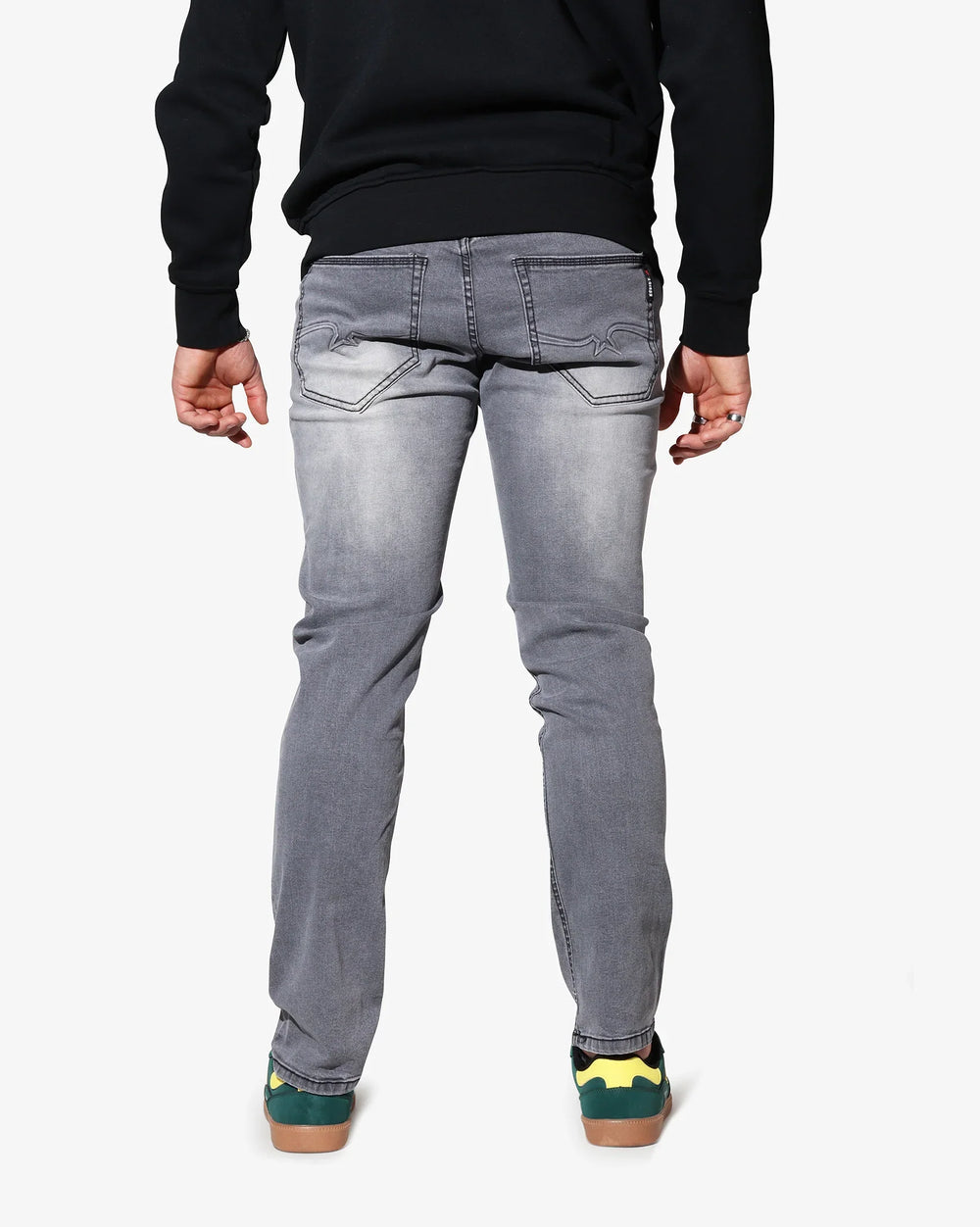 Soviet Mens Terminator #12 Straight Leg Jeans In Grey