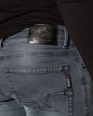 Soviet Mens Trooper #9 Slim leg Jeans In Grey