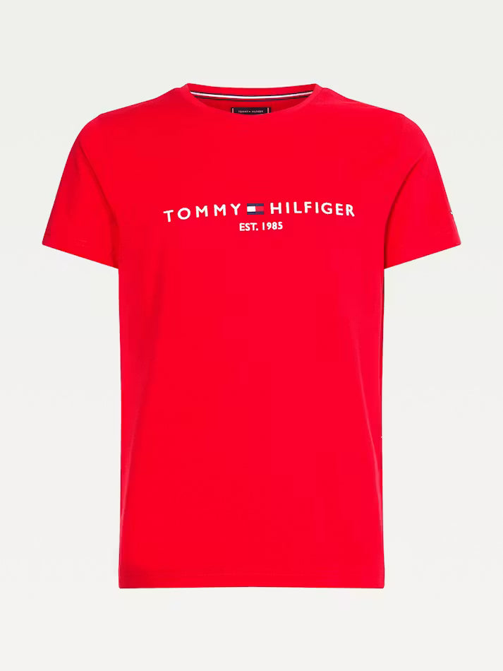 Tommy Hilfiger Mens Tommy Logo Tee T-Shirts In Red