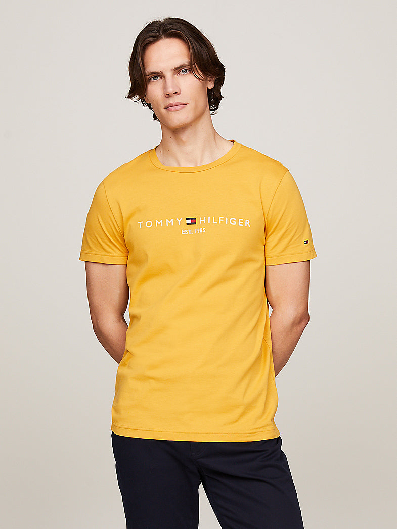 Tommy Hilfiger M1179711 Msw Tommy Logo Tee Yellow