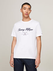 Tommy Hilfiger Mw336910 Msw Script Logo Tee White