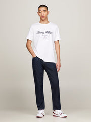 Tommy Hilfiger Mw336910 Msw Script Logo Tee White