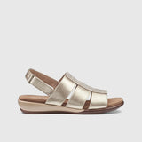 Hotter Ladies Madrid Shoes In Gold