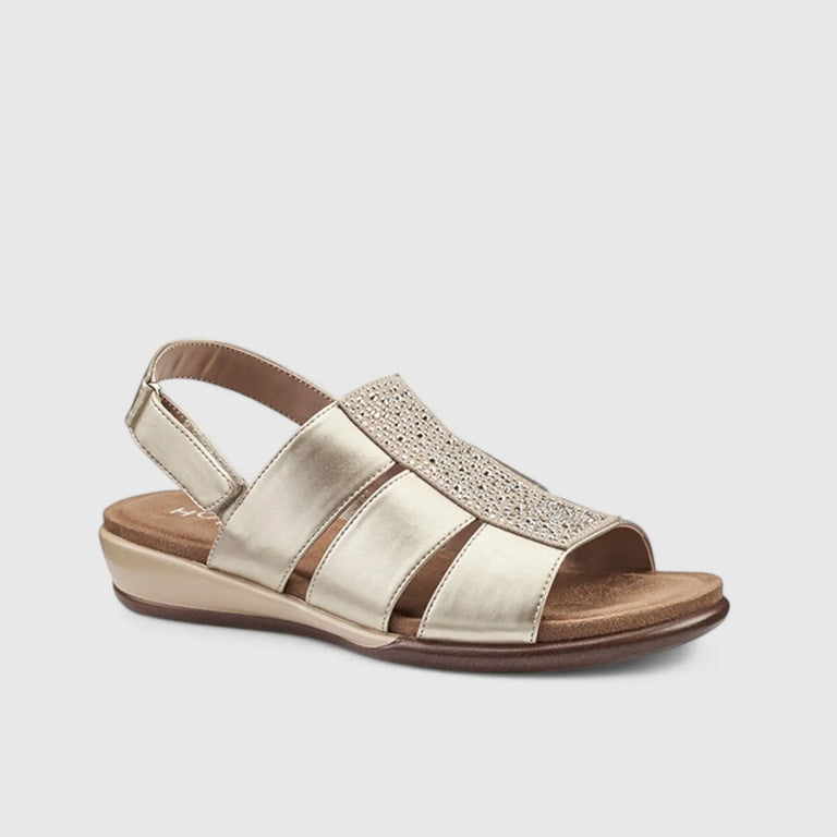 Hotter Ladies Madrid Shoes In Gold