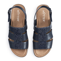 Hotter Ladies Madrid Shoes Navy