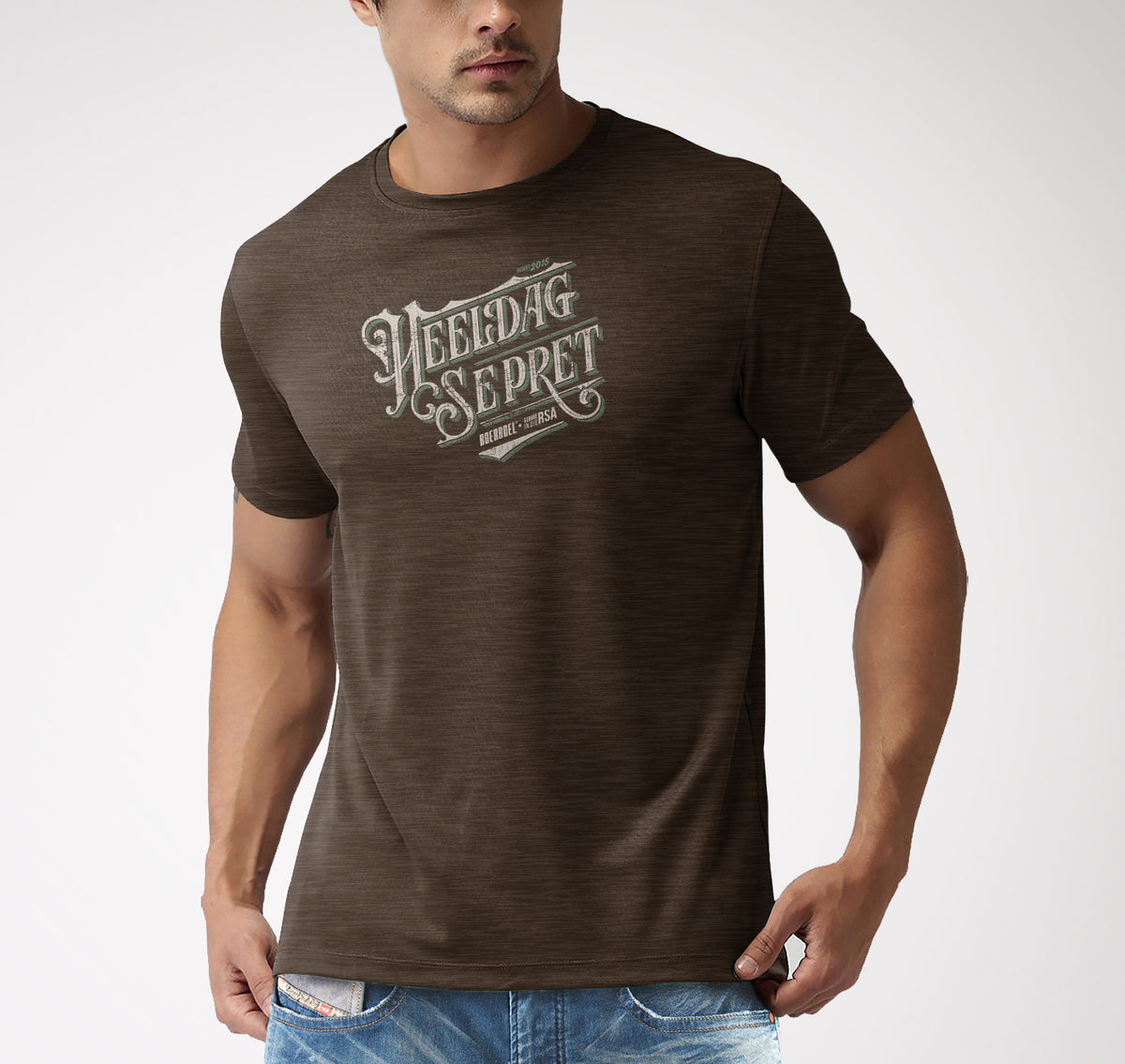 Boerboel Mtsp Permium Cotton T-Shirt Printed Brown
