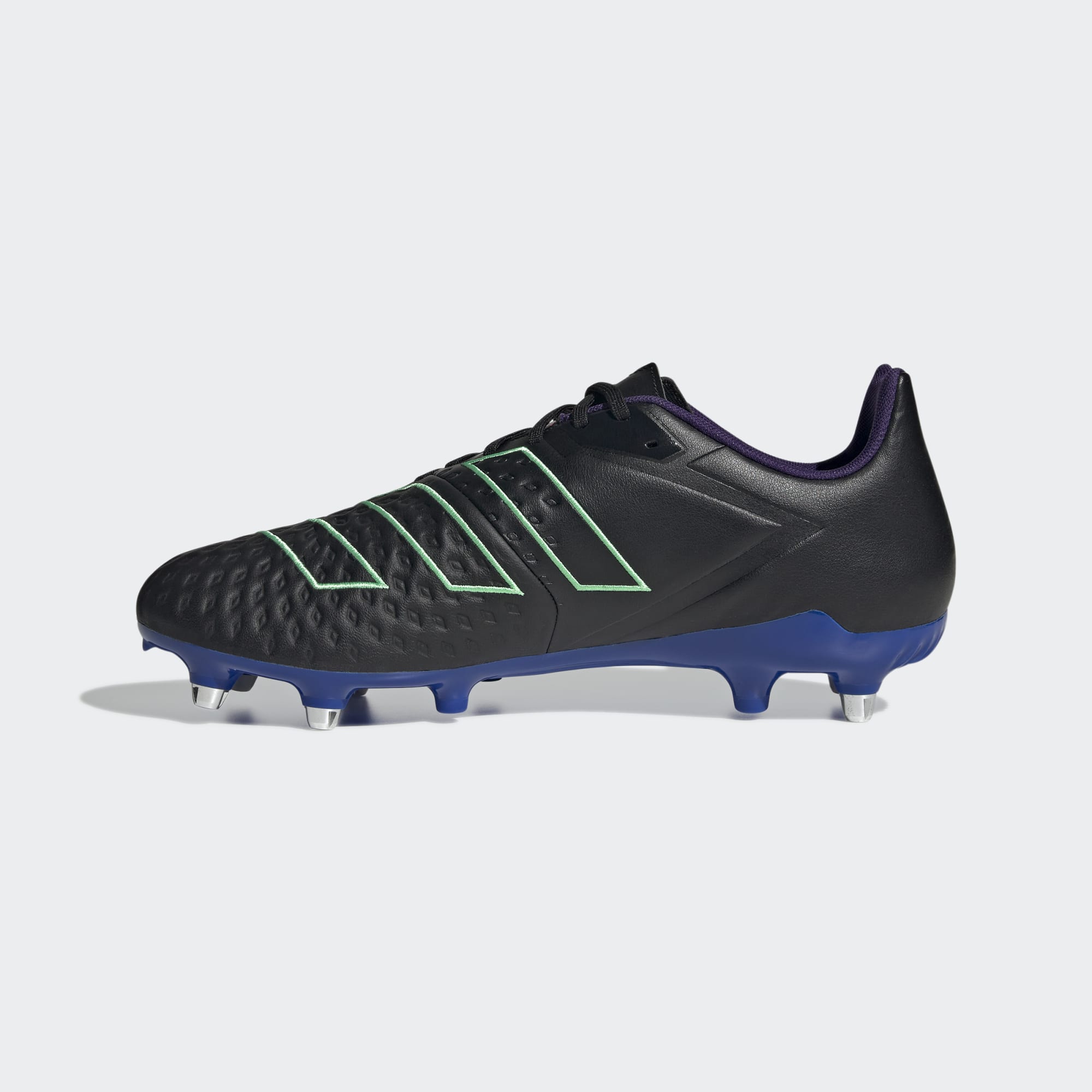 Adidas Unisex Rugby Malice Elite SG Shoes In Core Black / Core Black / Team Shock Pink