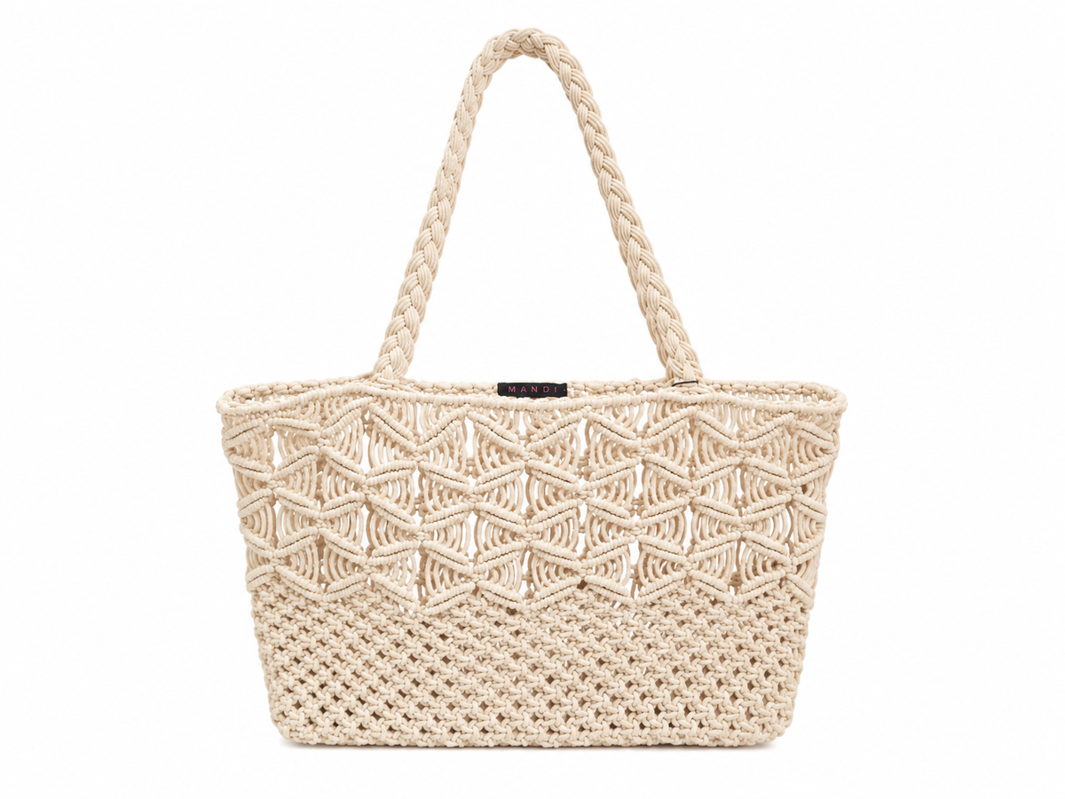 Mandi Crochet Bag In Cream