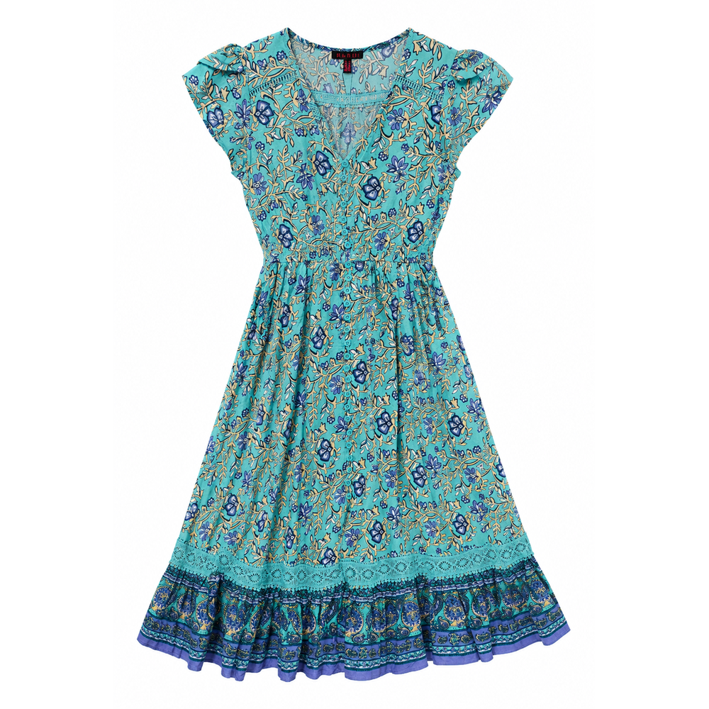 Mandi Floral Dress In Blue