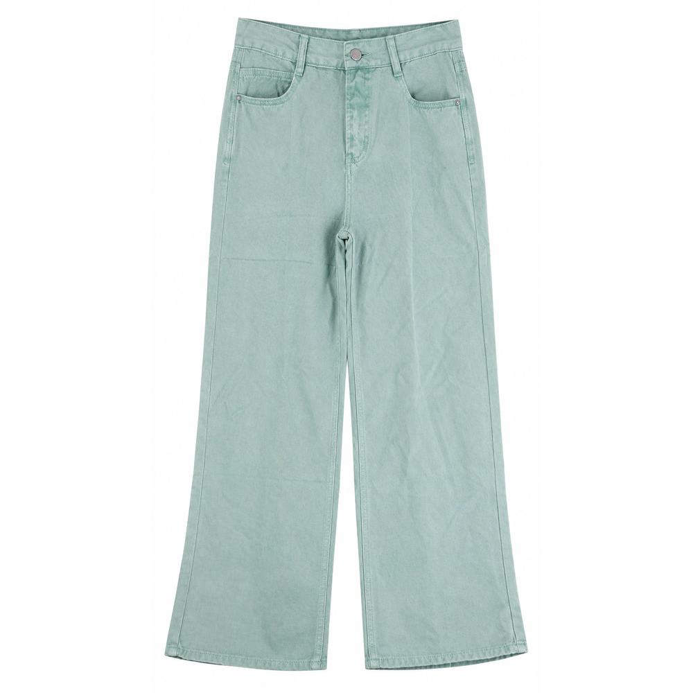 Mandi High Waist Straight Leg Jeans In Mint
