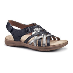 Hotter Ladies Maple Shoes Navy Pewter