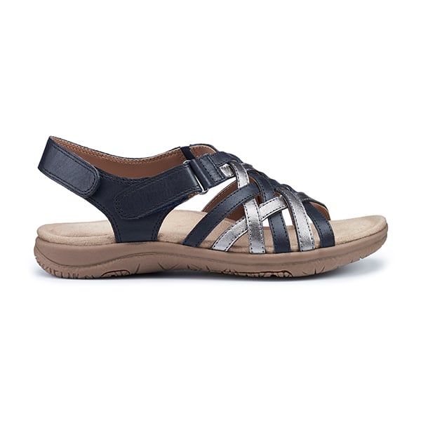 Hotter Ladies Maple Shoes Navy Pewter