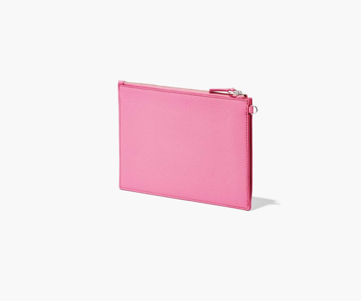 Marc Jacobs  Leather Topzip Wrstlet Wallet Pink