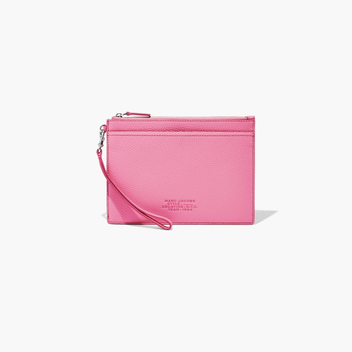 Marc Jacobs  Leather Topzip Wrstlet Wallet Pink