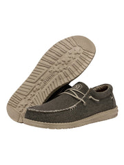 Hey Dude Mens Wally Braided Shoes In Army