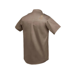 Boerboel Mens Kalahari Short Sleeve Shirt In Bark