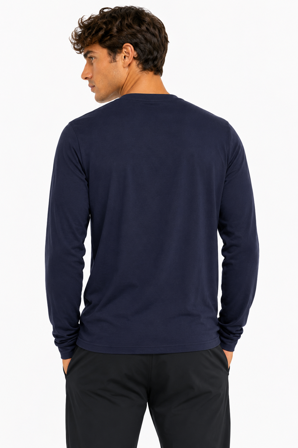 Salomon Mens Team Player Long Sleeves T-Shirt In Midnight Blue