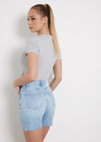 Guess Womens Mini Triangle T-Shirts In Light Grey