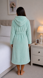 Comet Kids Girls Hooded Gown In Mint