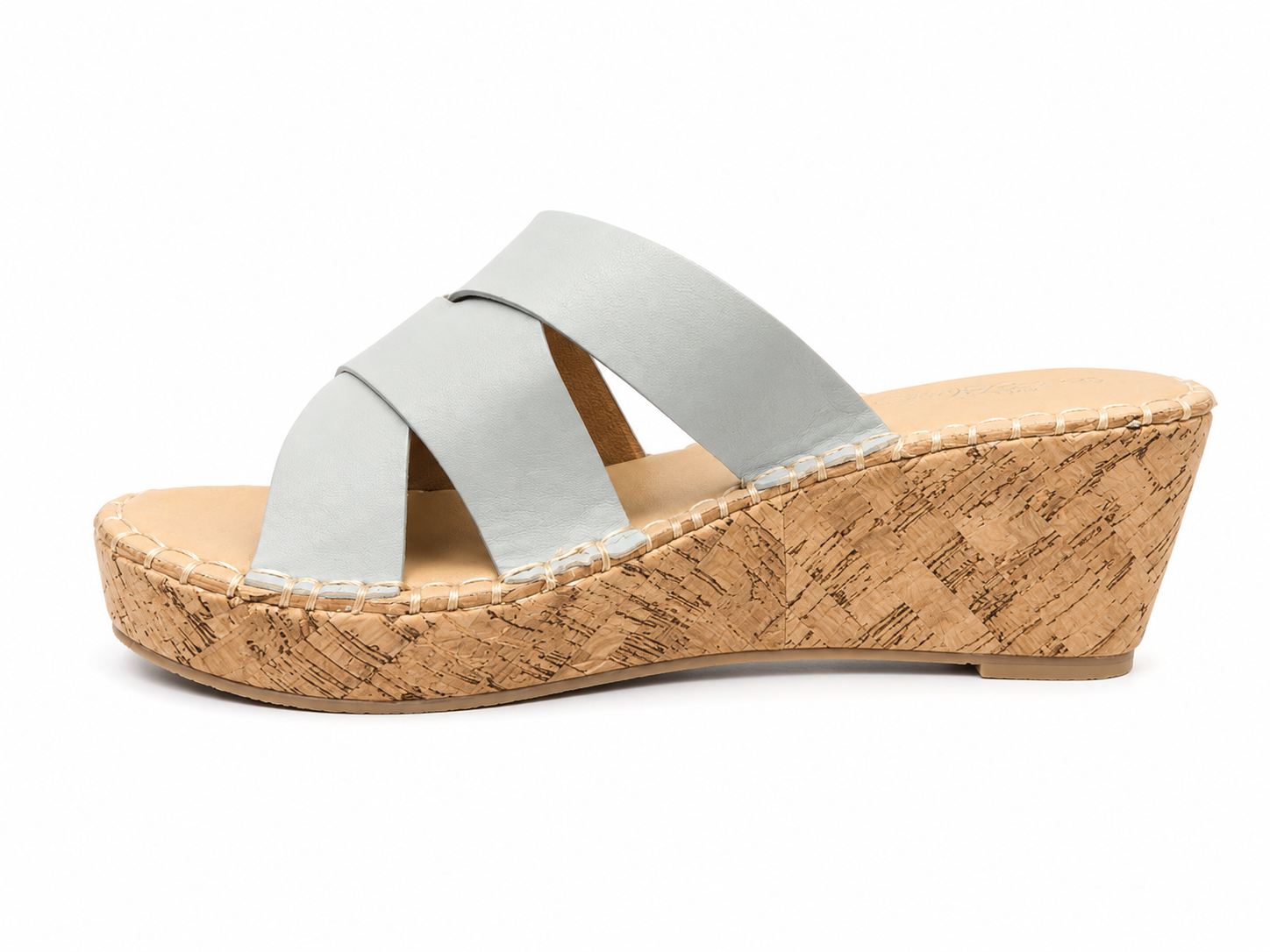 Miss Black Ladies Jayda 7 Sandals In Blue Multi