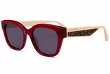 Miu Miu Catlook Frame Sunglasses In Red & Cream