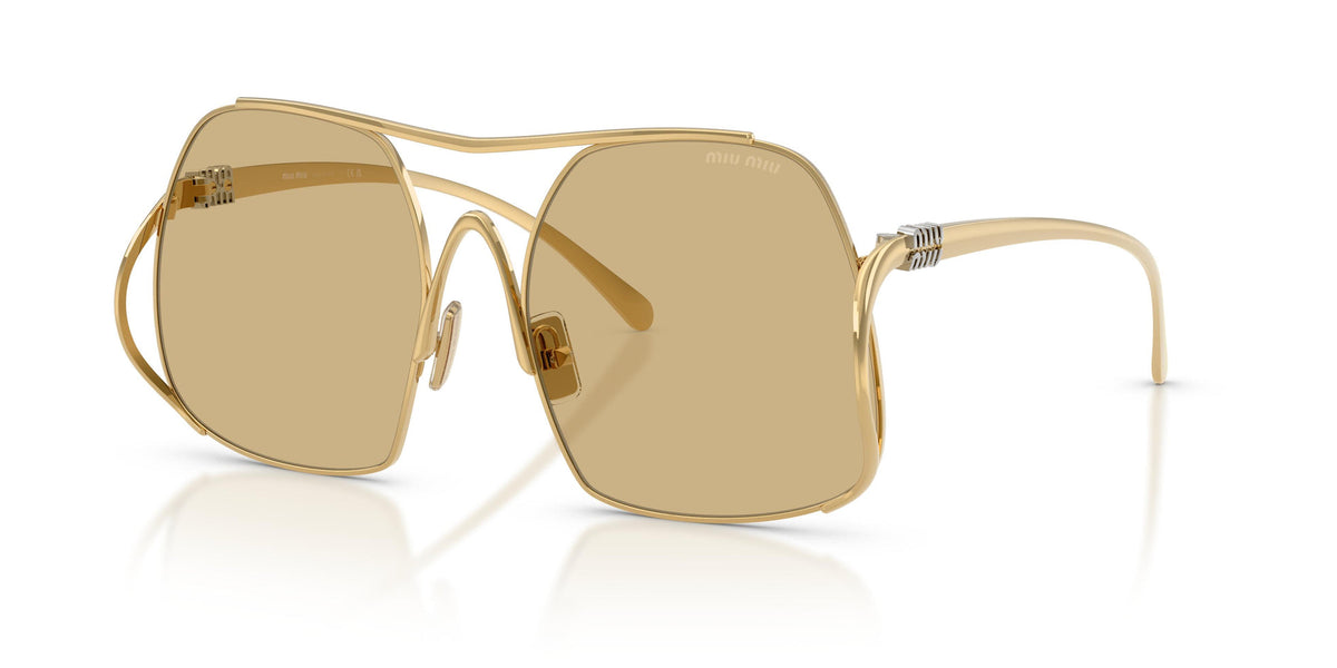 Miu Miu Sunglasses For Women In Light Gold