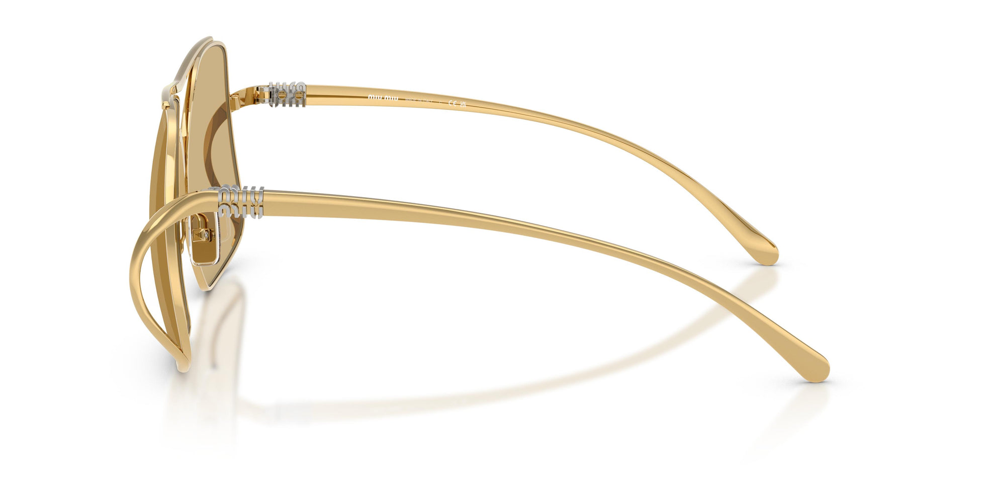 Miu Miu Sunglasses For Women In Light Gold