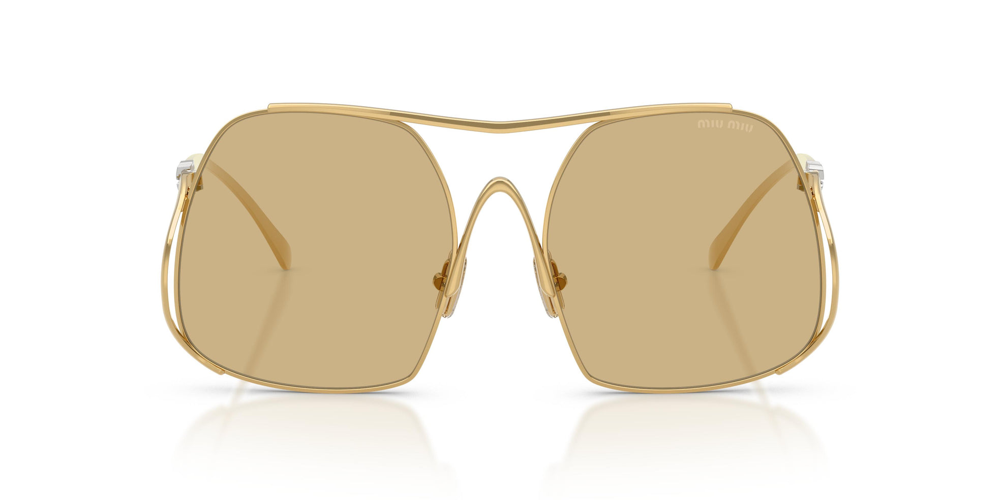 Miu Miu Sunglasses For Women In Light Gold