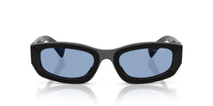 Miu Miu Blue Lens Suglasses For Woemn In Black