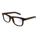 Montblanc Mens Transparent Lens Sunglasses In Havanna Brown