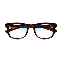 Montblanc Mens Transparent Lens Sunglasses In Havanna Brown