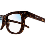 Montblanc Mens Transparent Lens Sunglasses In Havanna Brown