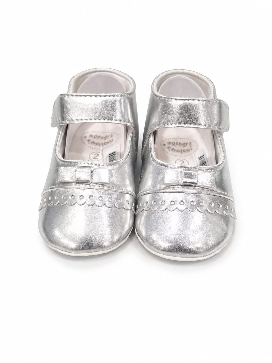 Mother's Choice Baby Girl Shoe In Silver