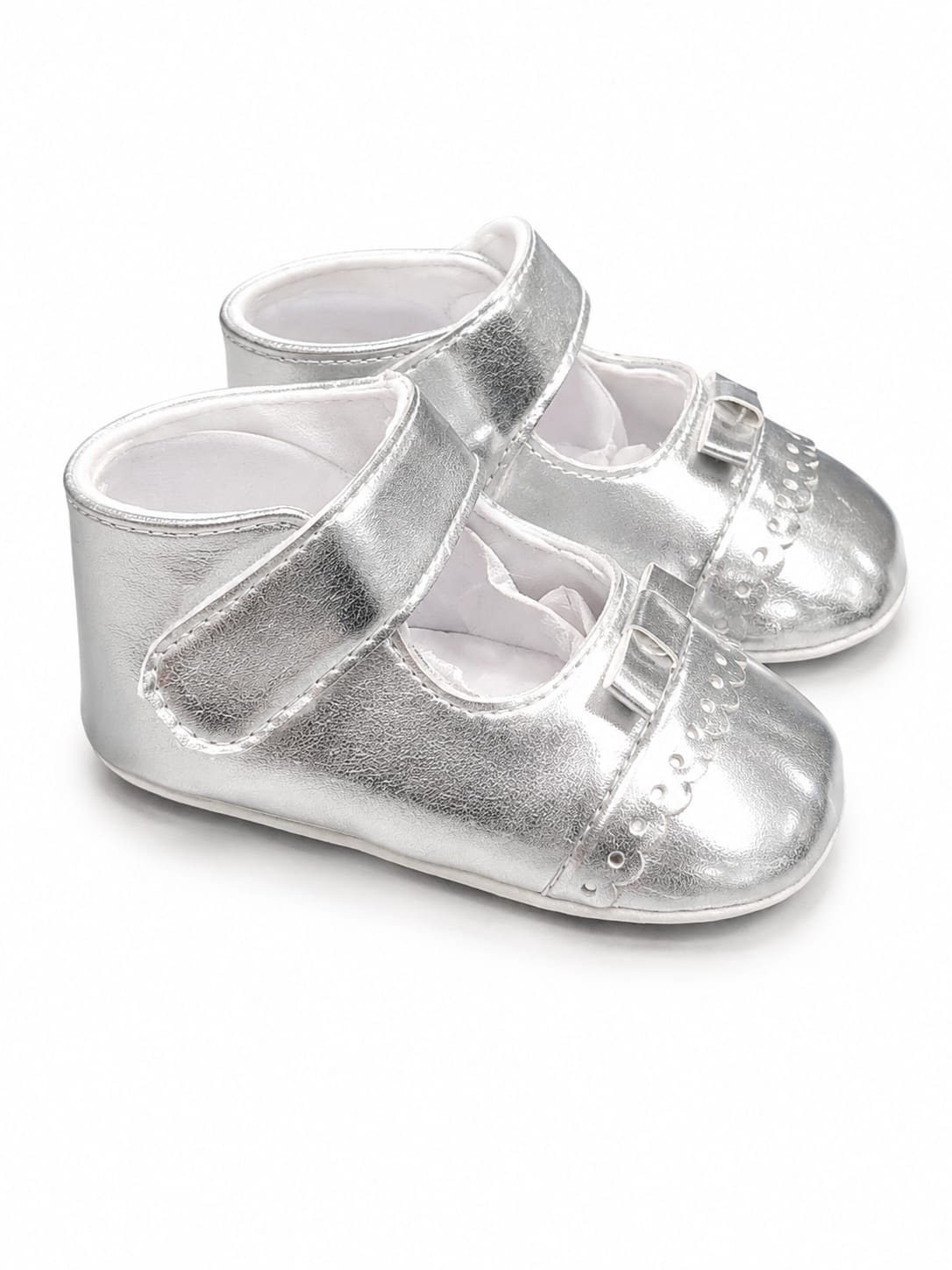 Mother's Choice Baby Girl Shoe In Silver