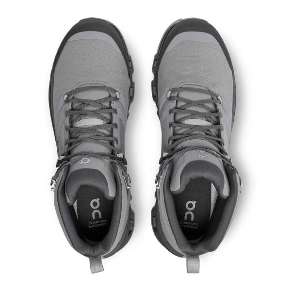 On Cloud Mens Cloudrock 2.0 Waterproof Shoes in Alloy Eclipse