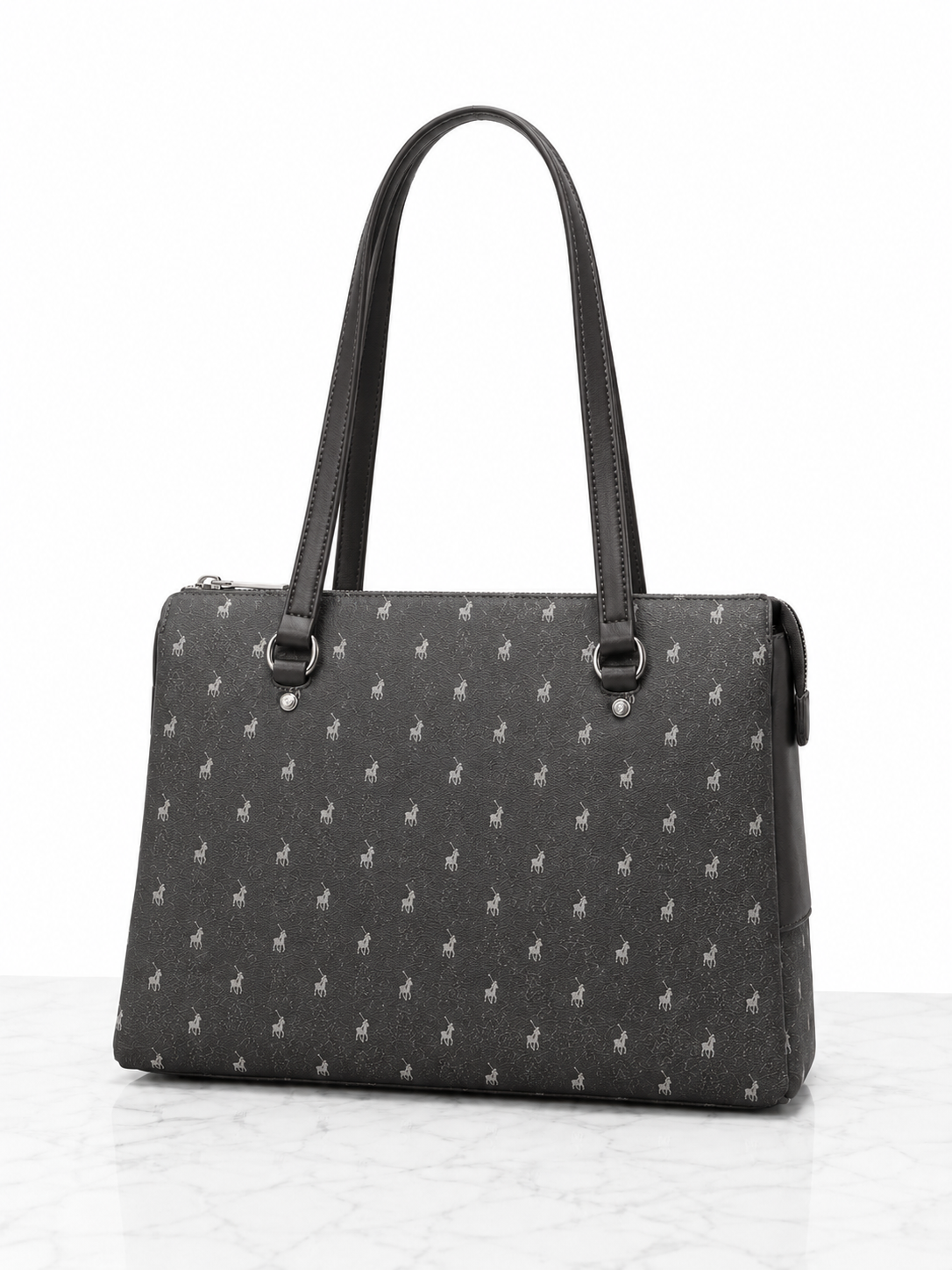 Polo Iconic Mule Shopper In Black