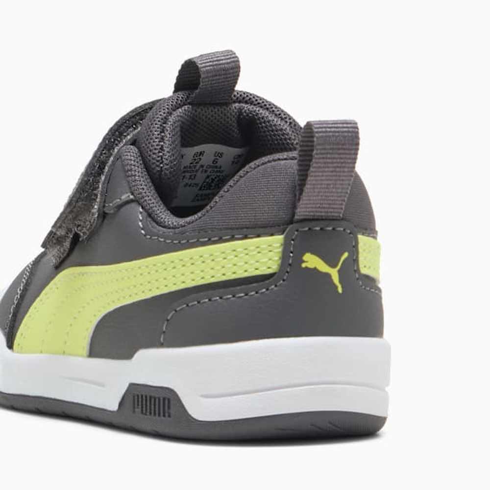 Puma Boys Multiflex 2 SL V Infants Sneakers In Moody Gray/Lime Light