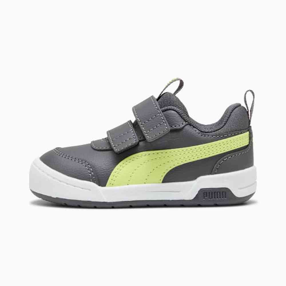 Puma Boys Multiflex 2 SL V Infants Sneakers In Moody Gray/Lime Light