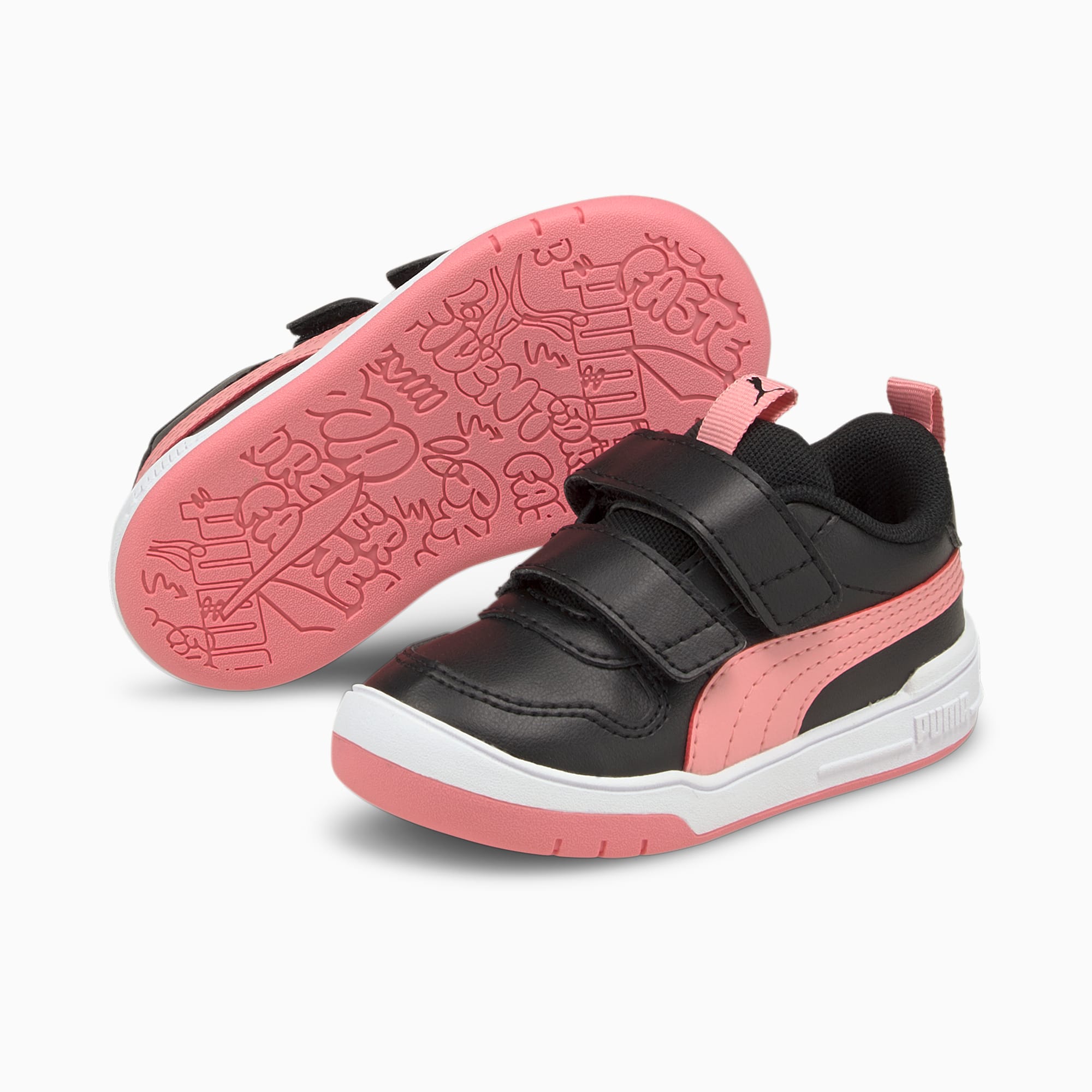 Puma Kids Multiflex SL Shoes In Black & Pink