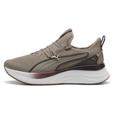 Puma Womens Softride Sabrina Polished Chrome Sneakers In Mouse Grey Mauve