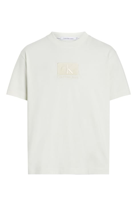 Calvin Klein J3257001 Embroidery Patch Tee Off White