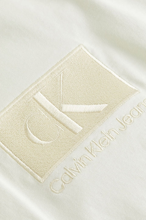 Calvin Klein J3257001 Embroidery Patch Tee Off White